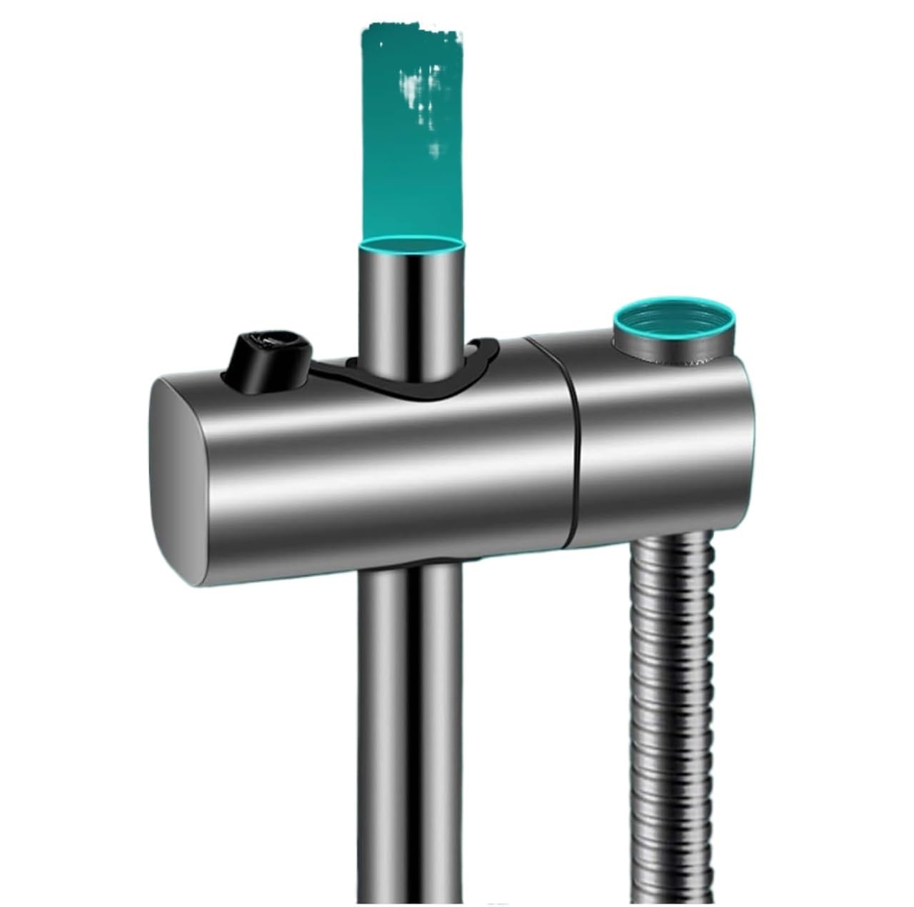 Shower Head Bracket, for Lifting Rods Gun Gray Handheld Adjustable Angle 75° Height Shower Han