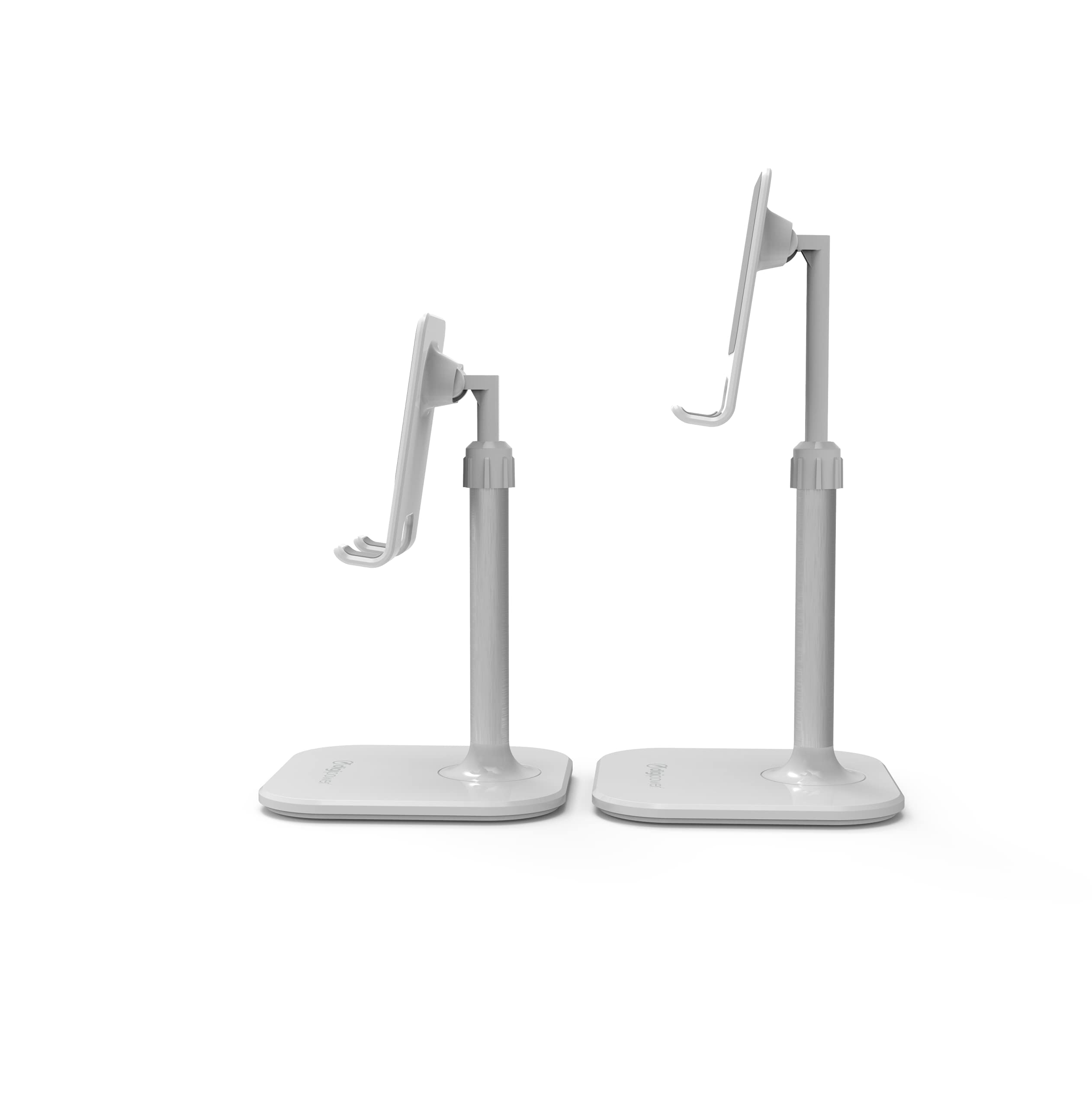 DigiPower Height-adjustable mobile phone stand, tablet stand, tablet and smartphone holder for models with up to 25 cm diagonal, white - Image 3