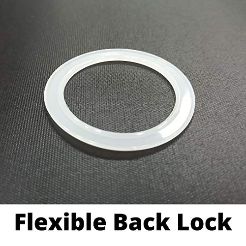 Image of FAPBADRI Curtain Eyelet Rings with Flexi Lock, Suitable for any 1 inch Curtain Rod - Copper Colour - 100 Pieces