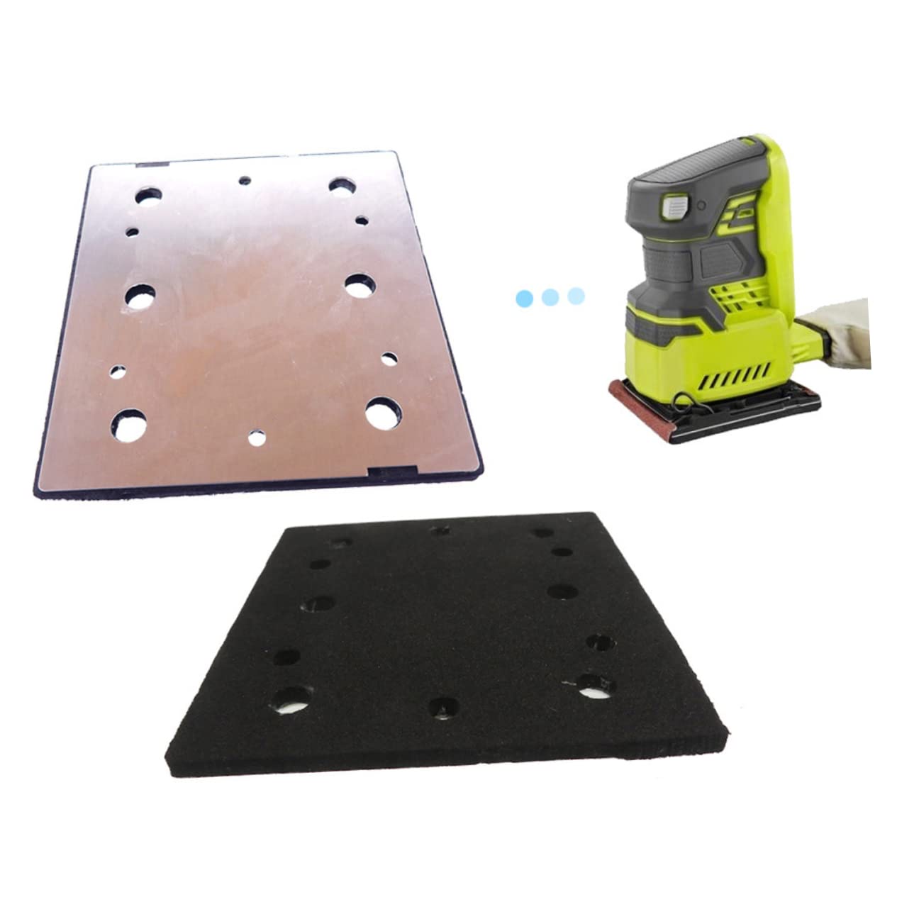 MUCKLILY 4pcs Sander Pad Plate Sanding Disc Backing Pad Replacement for Original S652dk Sanding Supplies