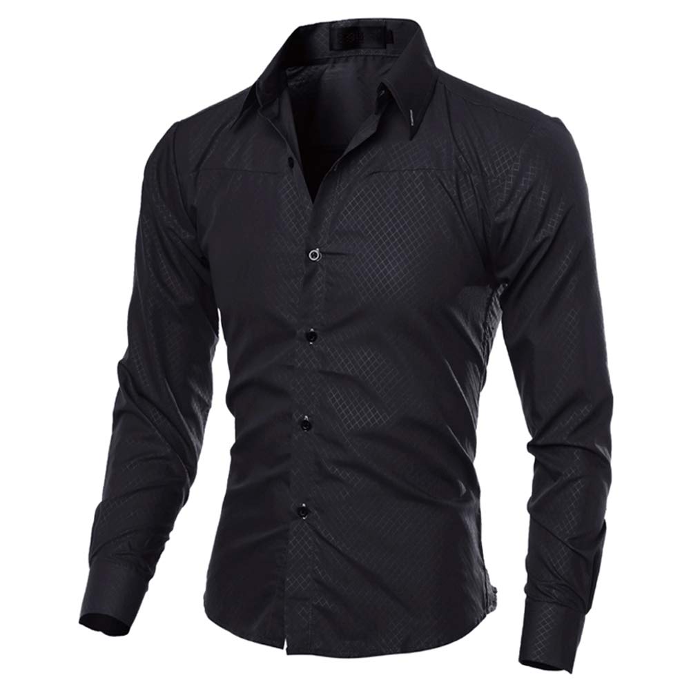 ECOSWAYCamisas Casuales Para Hombres Nueva Camisa De Vestir De Moda Tops Ropa De hombre