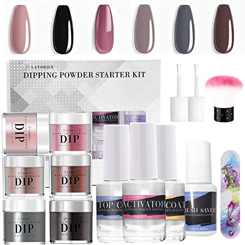 Cheapest 🛒 Latorice Dipping Powder Nail Set for Nail Art (5/10) Colors Collection, Dip Powders Nails for French Nail Manicure Nail Art Set Essential Set (5-COLORS) Big Sale Latorice Dipping Powder Nail Set for Nail Art (5/10) Colors Collection, Dip Powders Nails for French Nail Manicure Nail Art Set Essential Set (5-COLORS)
