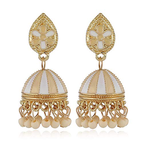 Preisvergleich Produktbild Allgemeiner Zweck Acryl laternenförmige Quaste Ohrringe Boho Girl Party Schmuck