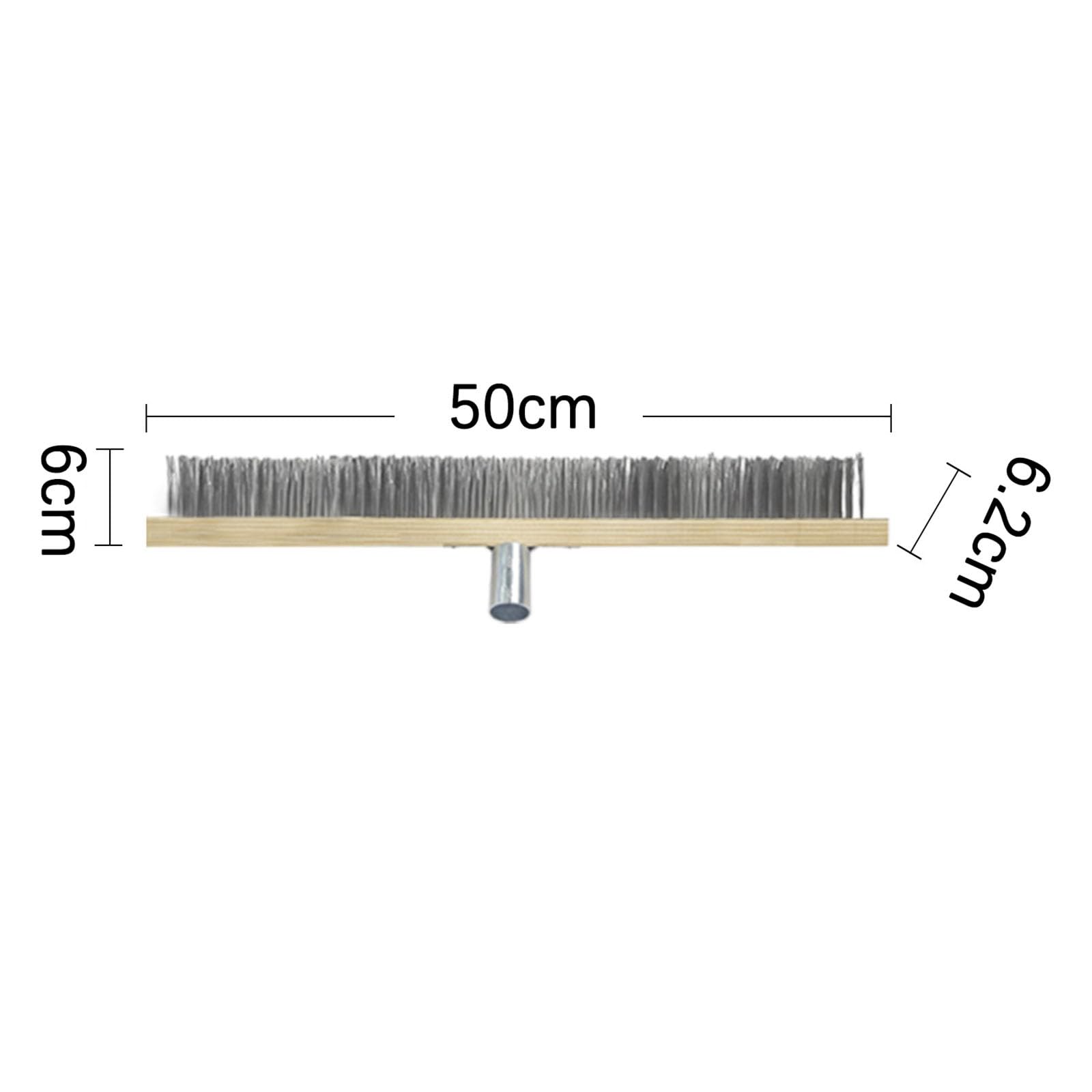 Cepillo de acero inoxidable resistente, limpiador de fuerza industrial para hormigón, suelos de garaje, patios, zonas de piscina y superficies al aire libre