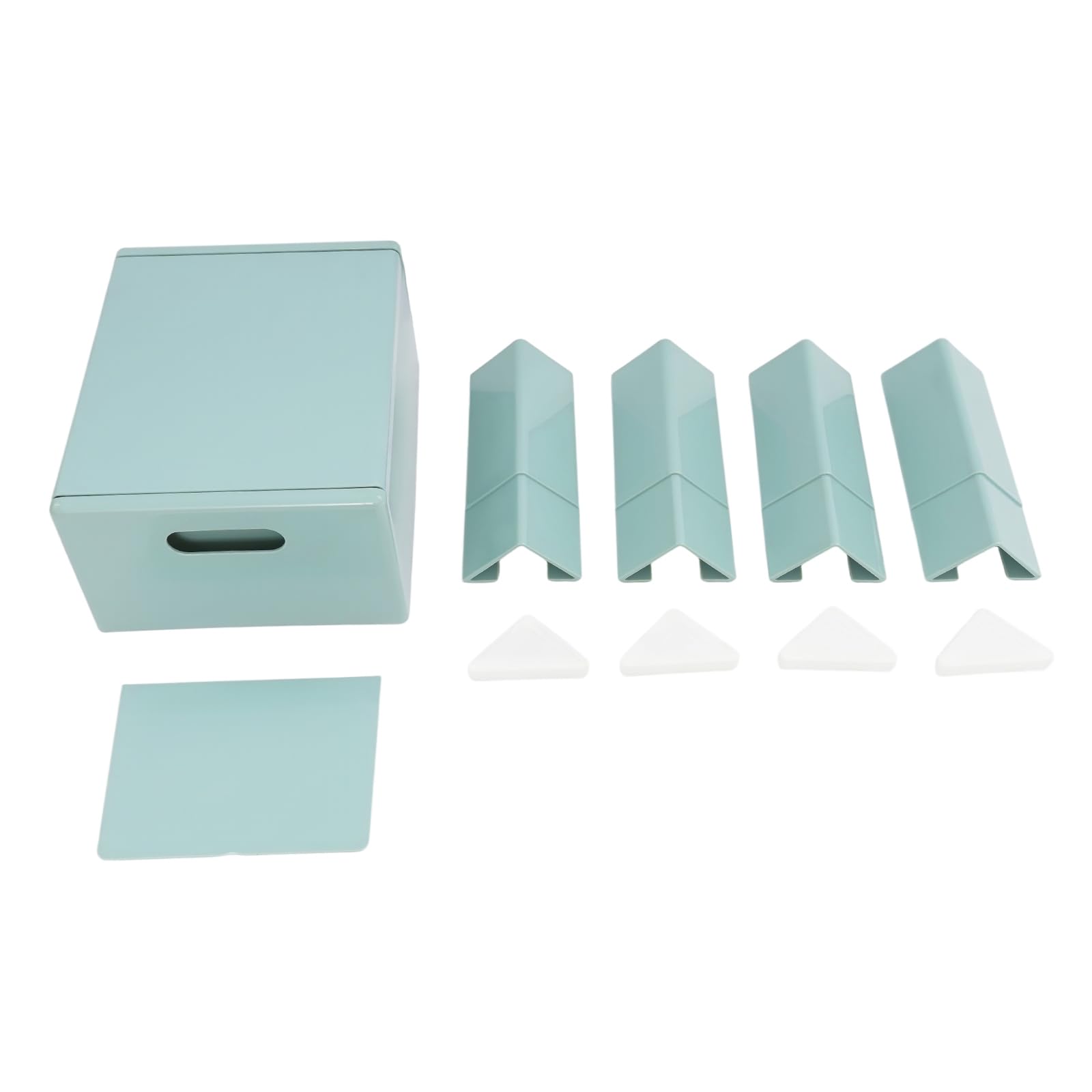 Sgabello basso in plastica con spazio per riporre le scarpe, per corridoio, soggiorno, bagno, moderno, 40 x 37 x 31 cm, fino a 100 kg (blu marino)