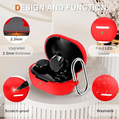 Image of Soft Silicone Case Cover for Bosee New QuietComfort (2024) -Red