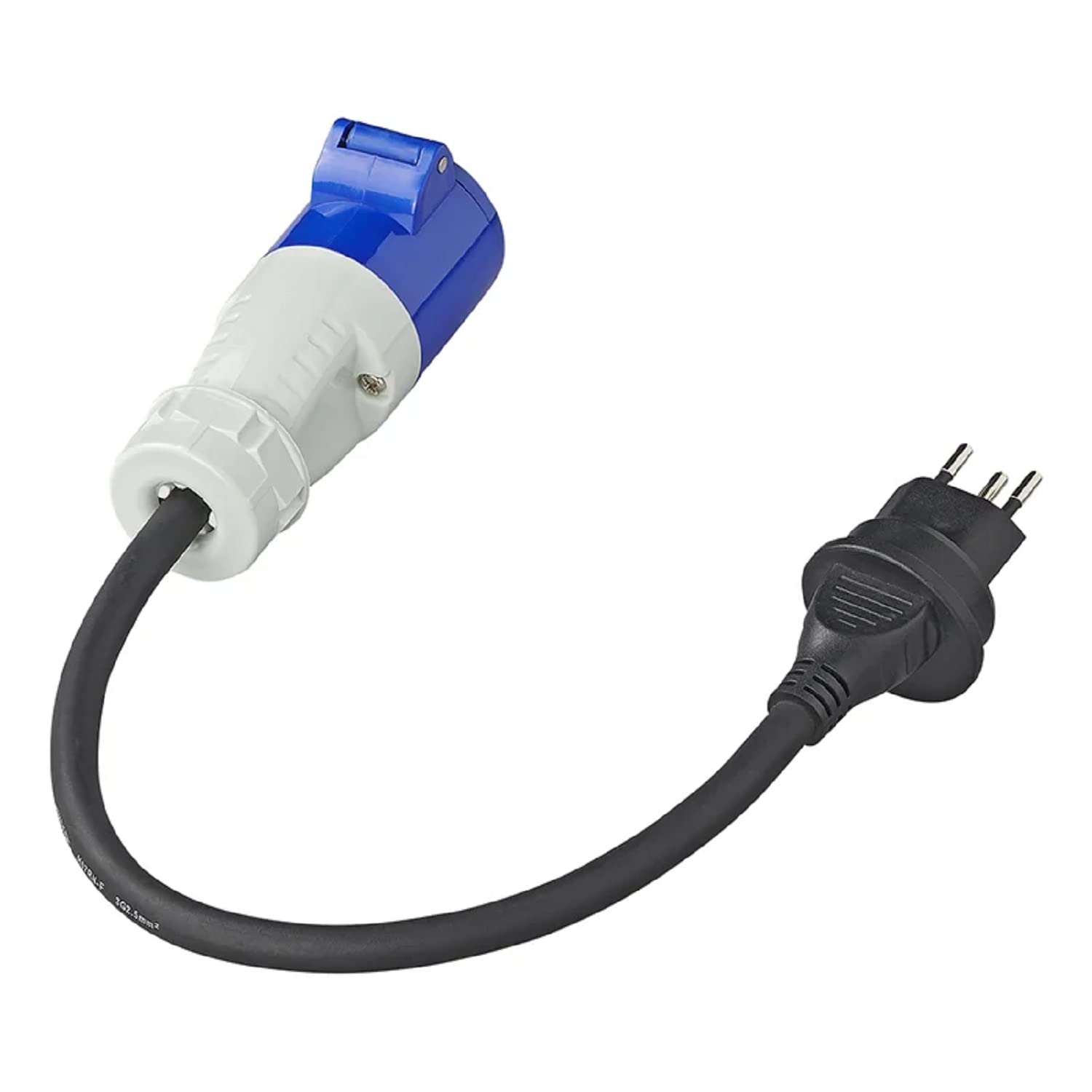 Camping Adapter CEE 40cm Schuko Kupplung Stecker 2,5 mm Kabel IP44 16A 230V VDE