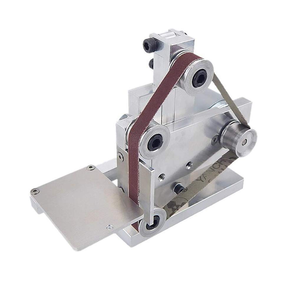 Toplionace DIY Cinturón Eléctrico Lijadora Pulido Rectificado Montaje Máquina Afilador de Bordes Madera Metal Amoladora en ángulo 9000rpm