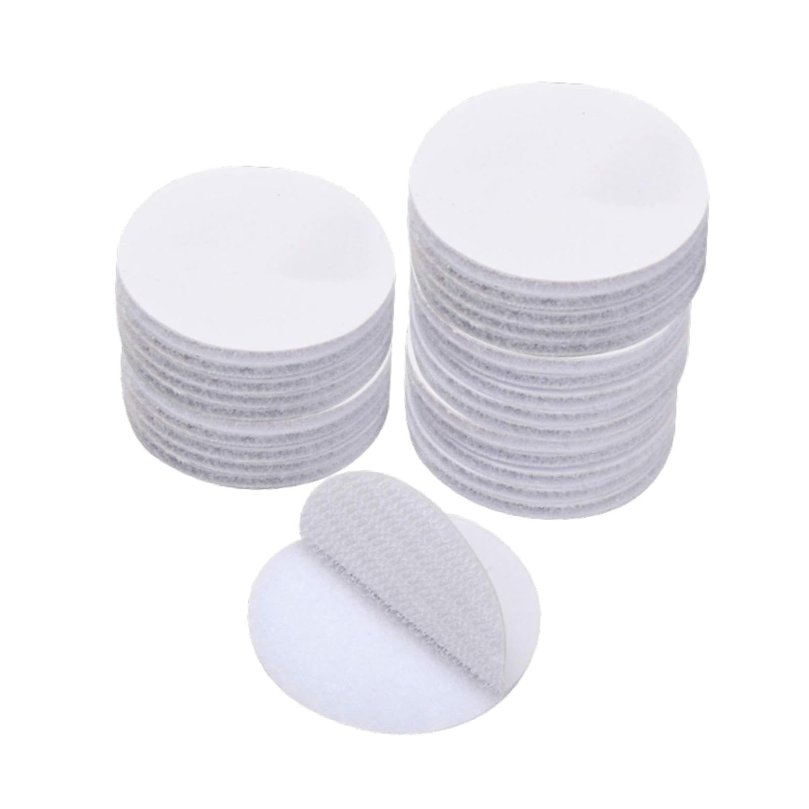 Badiman Hook and Loop Tape Interlocking Tape Nonslip Wall Mounting Tape Fastener Strip for Carpets Quilts DIY Projects Sofa Home, Round 26pcs, 6cm