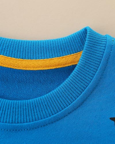 CM-Kid Toddler Boys Sweatshirt Elephant Shark Long Sleeve T-Shirt Pullover Crewneck Tops Winter Warm Sweater Gifts for Kids4