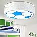Produktbild AMZH Neue Kinder Zimmer Fußball Deckenlampe Schlafzimmer Licht Boy Pflege Gläser Deckenleuchte Led Deckenleuchte (ohne Glühbirne) E27 White Light