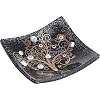 Murano Glass Decorative Dish Handcrafted Decorative Bowls for Home Decor Centerpiece Tray Key Bowl Gift Decor Tray for Entryway Table Living Room Dining Room 35x 35