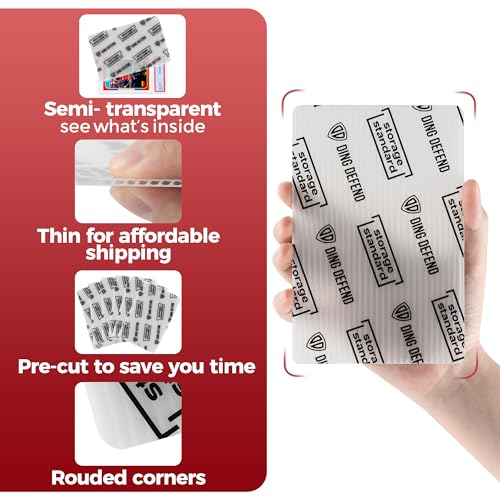 Storage Standard CDPS46 Card Protectors Trading Cards Shipping Supplies, 110-Pack 4'' X 6'' Graded Card Sleeves thumb #5
