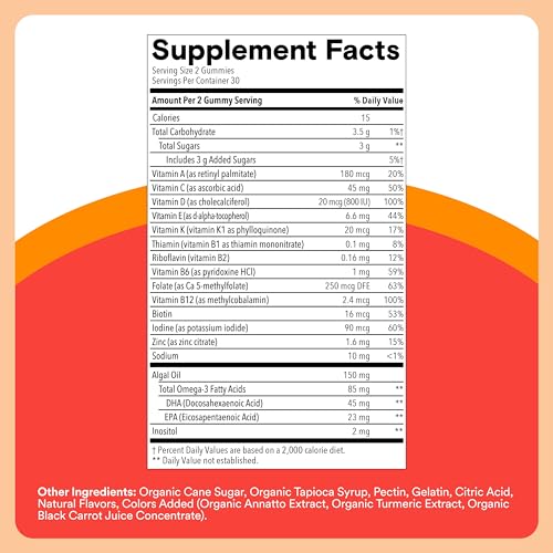 Image of SmartyPants Family Daily Nutrition Bundle: Kids + Women's Multivitamin Gummies with Omega-3, Vitamins D3, B12, A & Zinc - Gluten Free, Non-GMO, Clean Label Certified, 60 & 90 Count (Pack of 2)