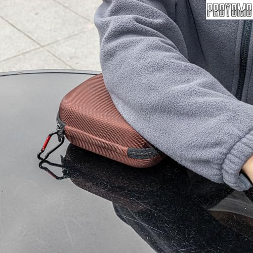 Image of Hard Eva Box Travel Carrying Bag Zipper Protective Pouch Cover Case Shockproof Storage Fits with USB Cable Compatible with Marshall Major 5 /4 /3 /2 Headphone (Brown)