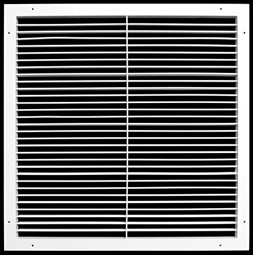 Aluminum Adjustable Return/Supply HVAC Air Grille - Full Control (12"w X 18"h)