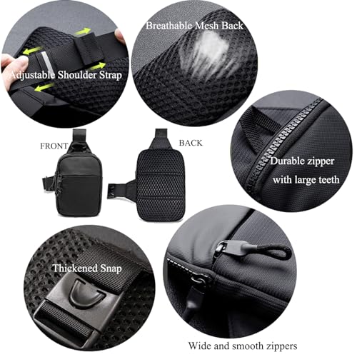 Image of Mini Sling Bag for Men Crossbody,Small Chest Bag Casual Trendy Waterproof Lightweight Phone Crossover Daypack