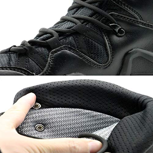 Mens Delta Army Boots, High-Tops Military Tactical Boots Outdoor Mountaineering Off-Road Combat Boots,Beige- 45/UK 10.5/US 113