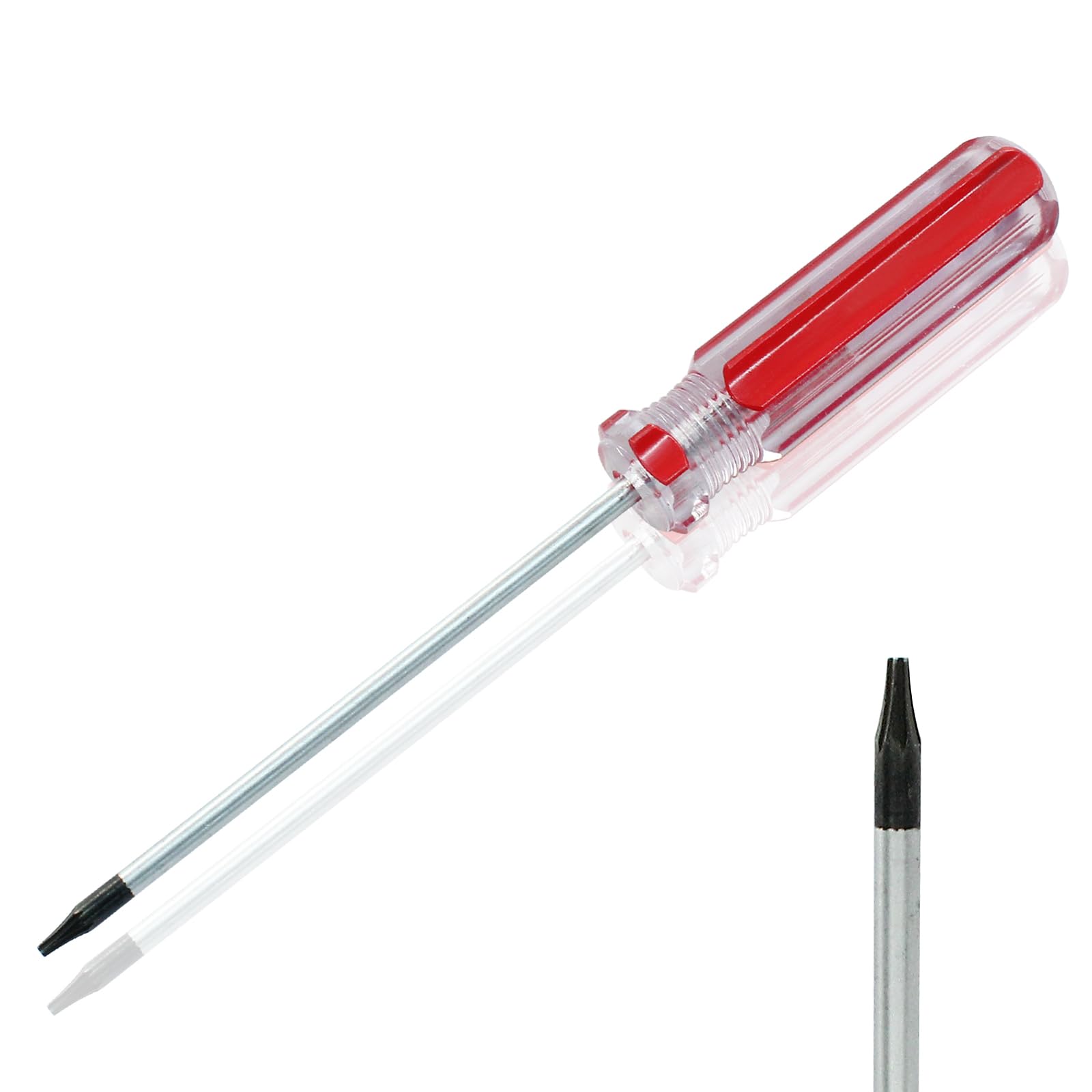 Kyuionty T5 Torx Screwdriver, 75mm(3 Inch) Long Magnetic Tip, 6 Point Star