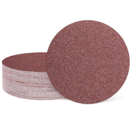 QUARKZMAN 10 Pcs 150 mm 6 Pulgadas Discos De Lija 36 Grit De Gancho Y Bucle Para Lijadora Orbital Aleatoria Para Carpintería Automotriz Metal