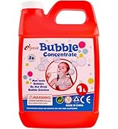 SHCKE Bubble Machine Solution, 1 L/ 33.8 OZ Concentrated Bubble Solution Refill for All Bubble To...