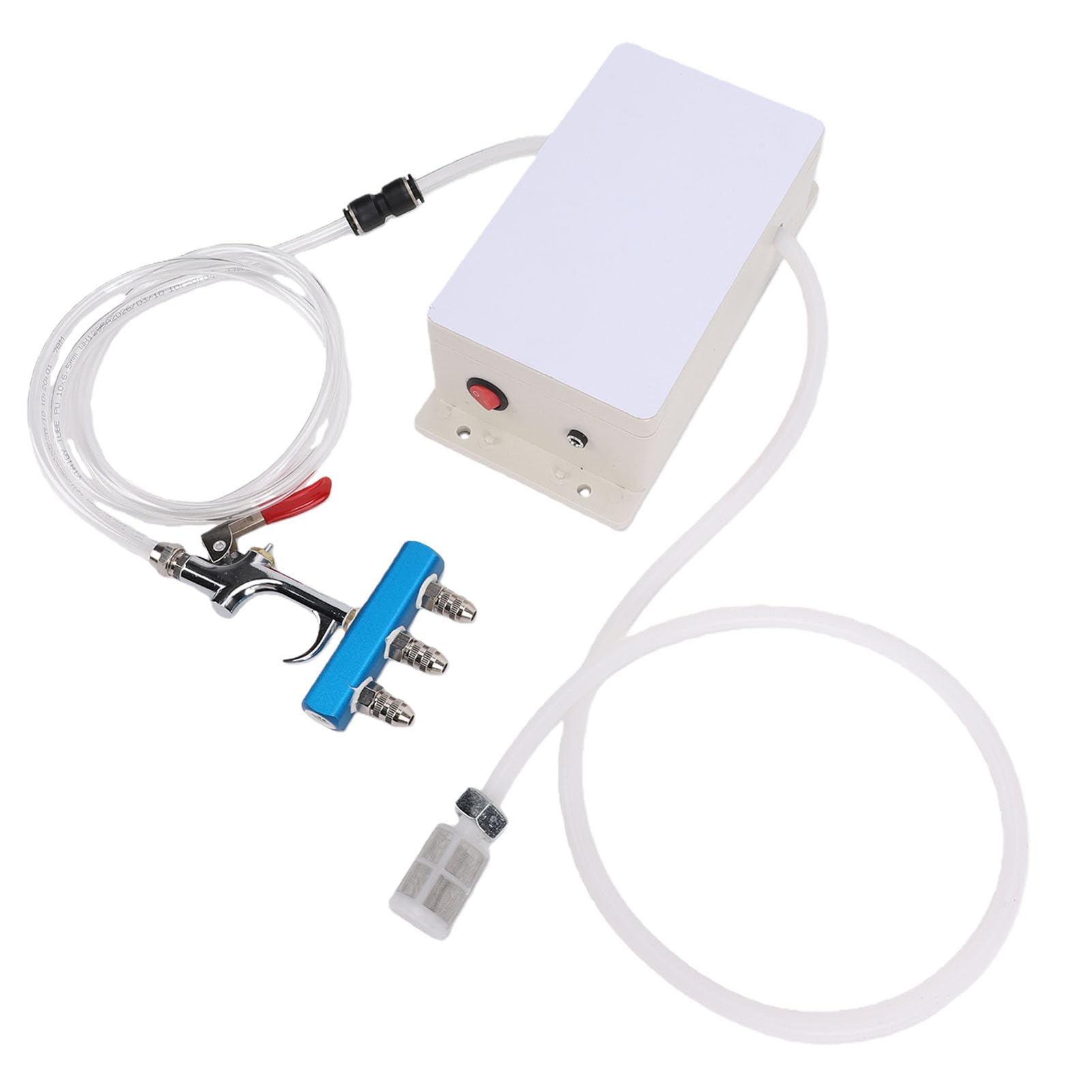 ANGGREK Elektrische Marinadenspritze Fleischinjektor mit 10 Nadeln for Truthahn Braten Rindfleisch (EU-Stecker) | Lebensmittelechter ABS, Direkt aus Dem Behälter, Ideal Zum BBQ, Ergonomisch