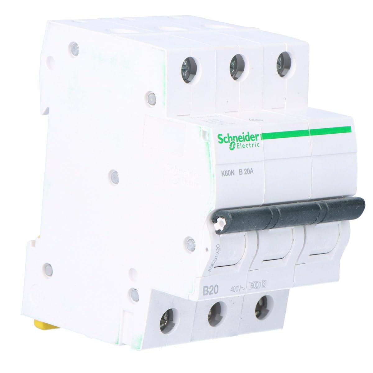 Interruttore Schneider K60N 3P 20A Curva B 6kA - Magnetotermico 3 Poli Per Quadri Elettrici