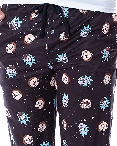 Bioworld Rick and Morty Mens' Face Expressions Toss Print Pajama Sleep Lounge Pants3