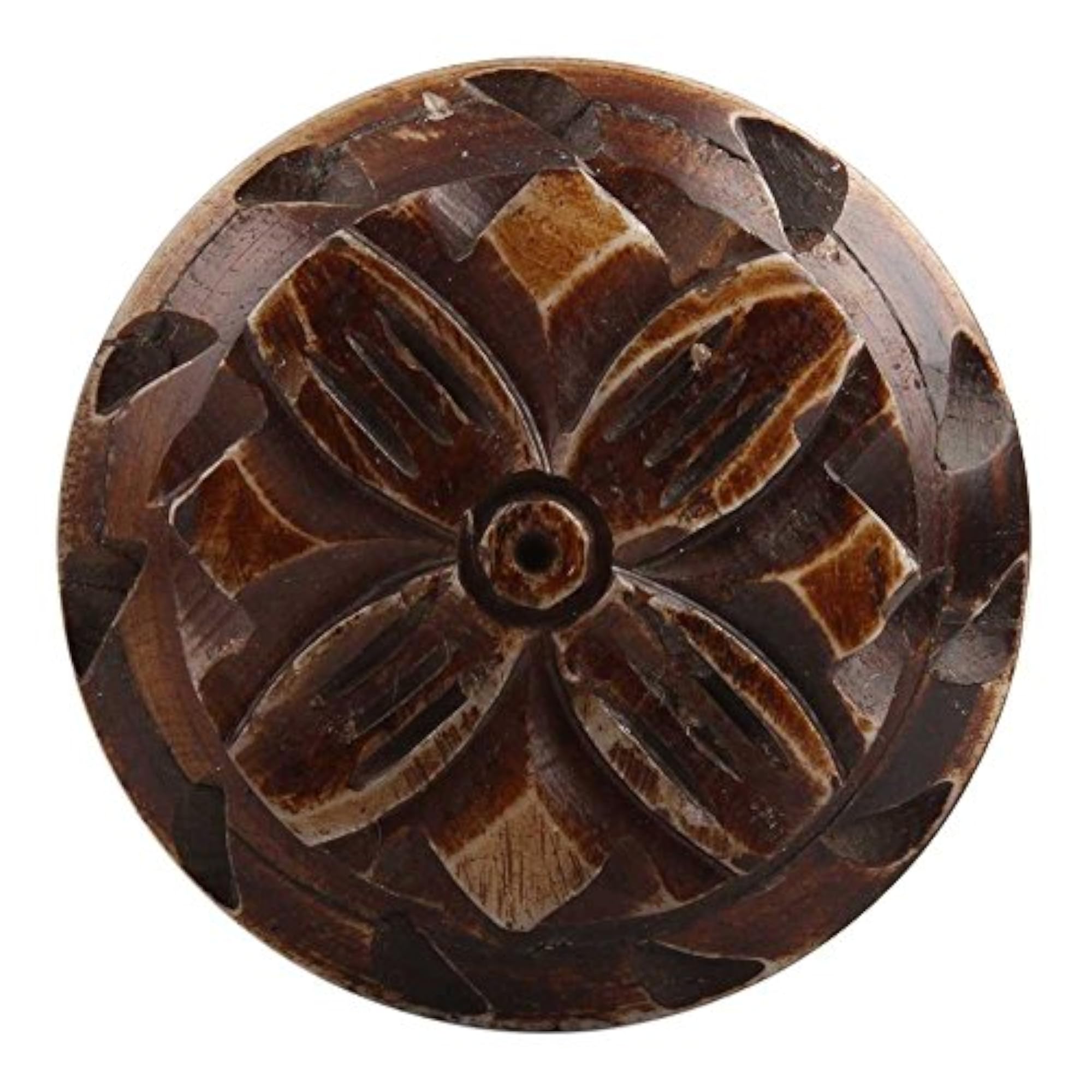 Pack of 2 Brown Bone Dresser Drawers Knobs