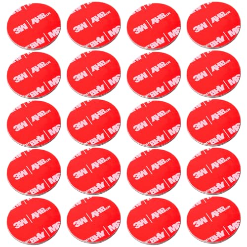 ZORVUJI 20 Stück Doppelseitige Ersatz Klebepads, kompatibel mit Needit Park Lite Parkscheibe, 3M Hitzebeständig Starke VHB Aufkleber Klebeband Parkuhr Klebepad Set für Windschutzscheibe