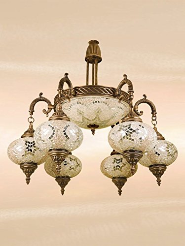 Sudamlasibazaar - CustomizableTurkish Moroccan Mosaic Ceiling, Mosaic Lamp, Hanging Pendant Chandelier, Light, Lighting, Home Decor, Turkish Light