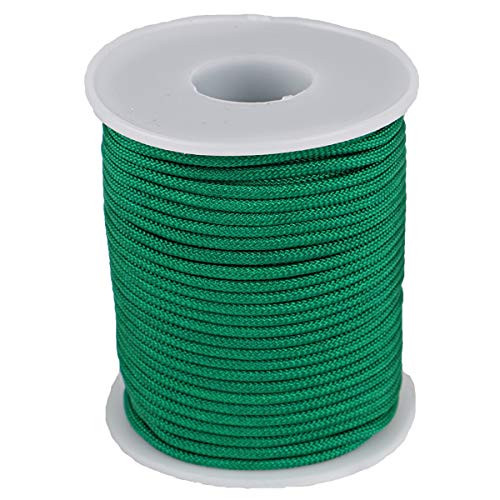 McFanBe Nylon Schnur für Halskette Armband Schmuck Herstellung von Bastelzubehör (2mm-98feet, Grün) Cover
