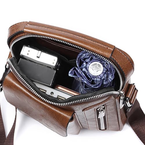Bolso bandolera pequeño para llevar todo en tus viajes diarios y de negocios de forma segura. 5