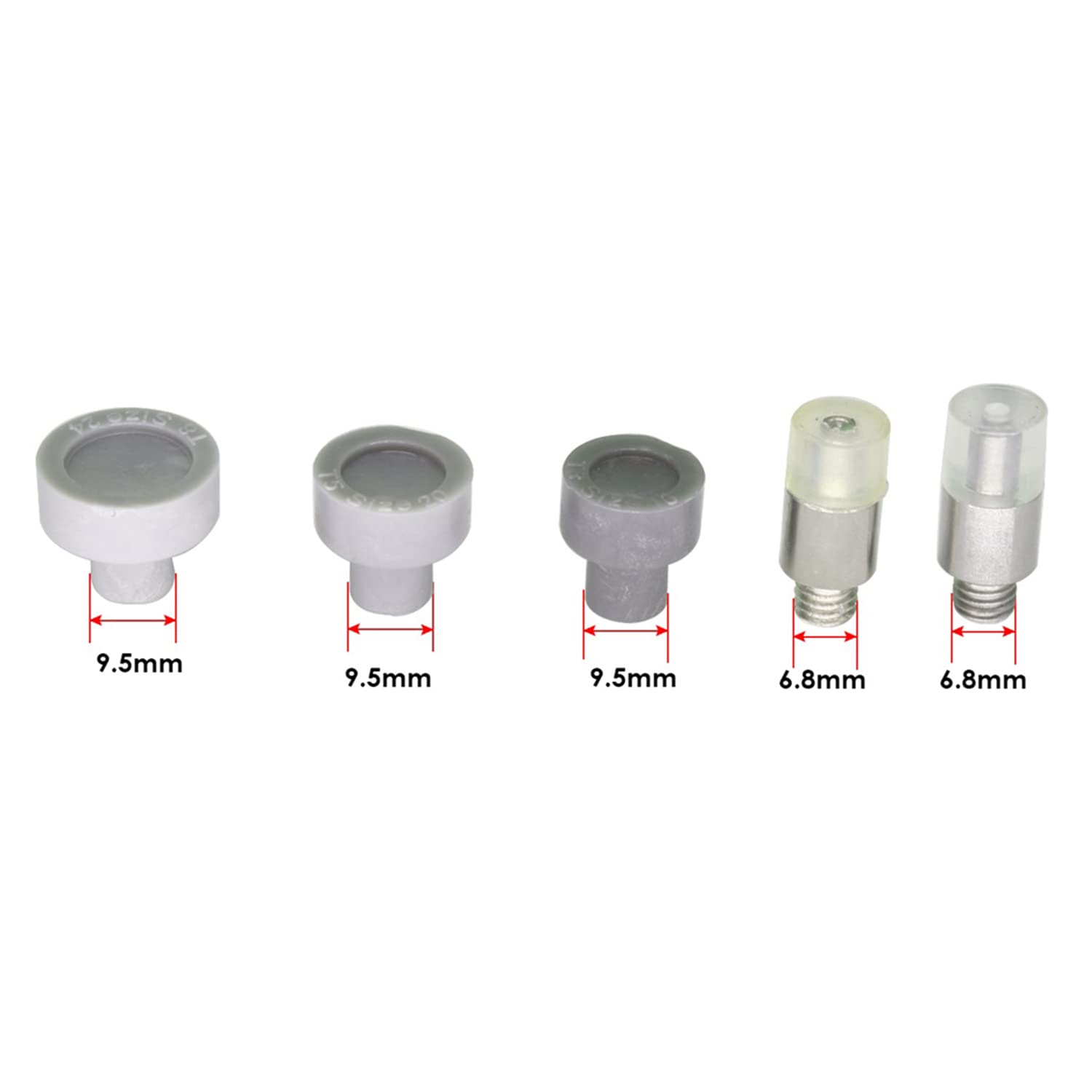WedDecor KAM Snaps - Herramienta de fijación y alicates ZYT plateados con abrazadera de banco, ajuste T3, T5, T8, T15, botones de plástico para reparación y reemplazo de ropa de niños, baberos,