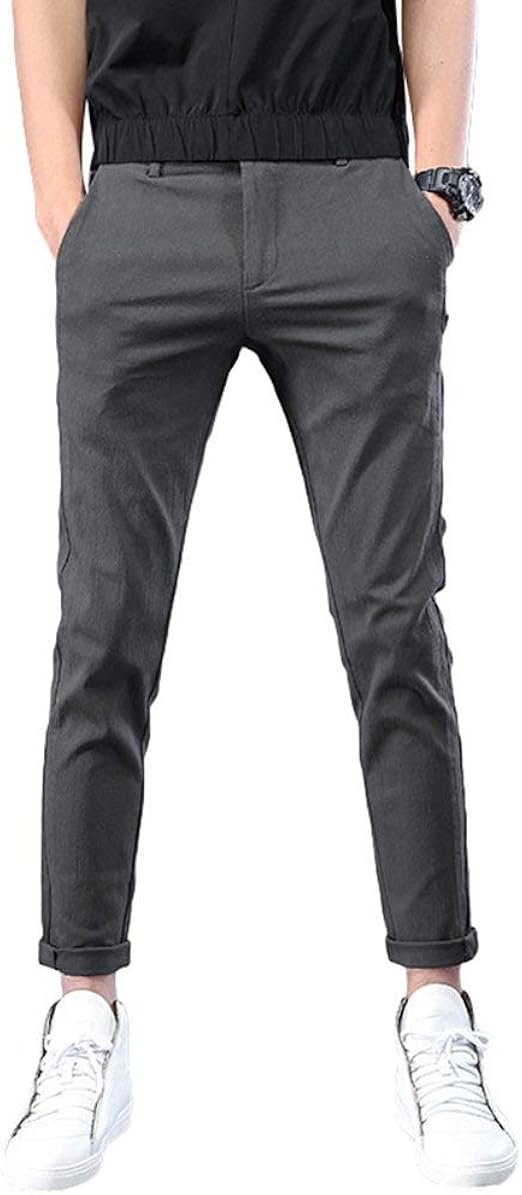 Chino Hose Herren Stretch Slim Fit - Business Freizeithose Mit Geradem Bein