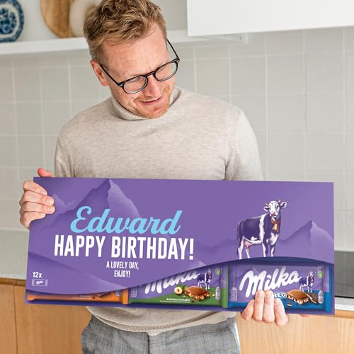 Riesen Milka Schokoladentafel personalisiert mit Botschaft -...