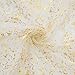 Artoid Mode Beige Gold Gauze Table Runner 120 Inch 10FT, Glitter Metallic Foil Sheer Dining Wedding Anniversary Holiday Birthday Table Decor for Home Party