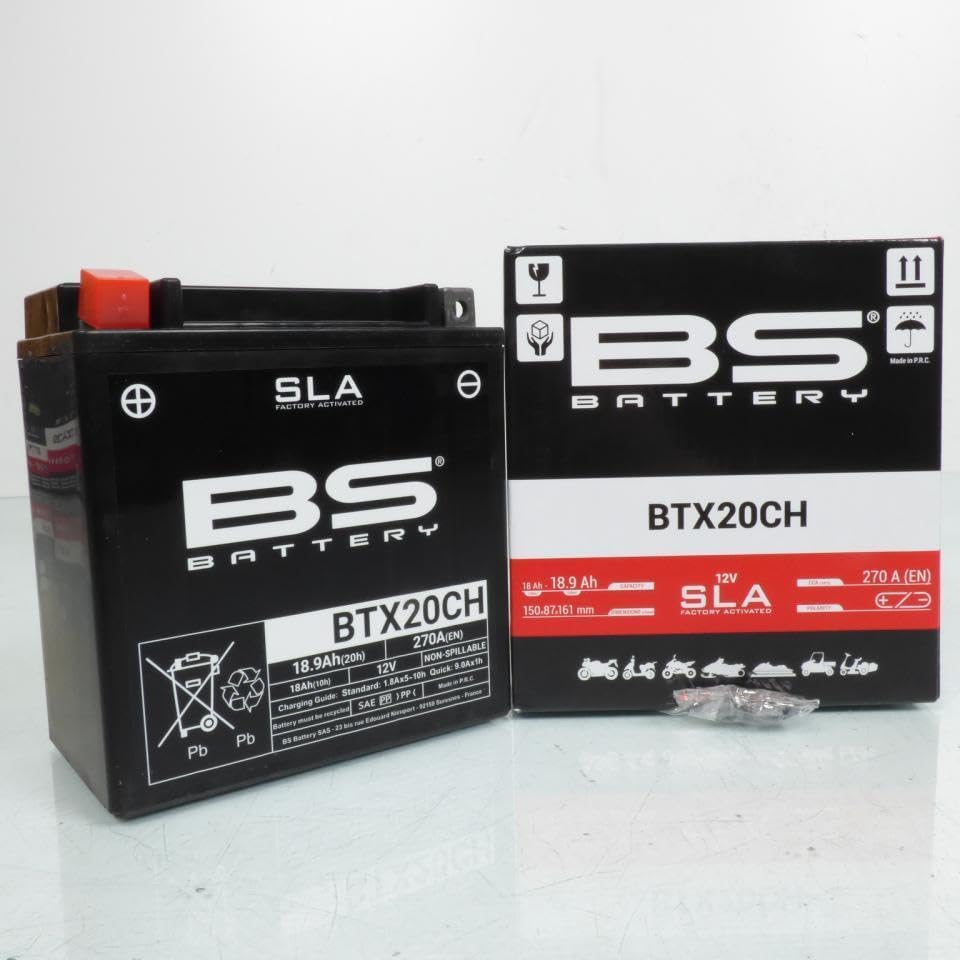 Batteria SLA BS Battery per Moto Moto Moto Guzzi 1400 California Touring Abs 2013-2016 YTX20CH / SLA / 12V 18.9Ah