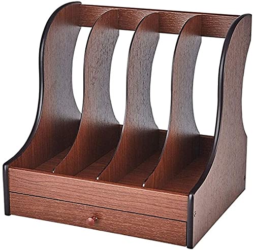overa File Rack Holder Wooden File Rack Desktop Office File Column File ...