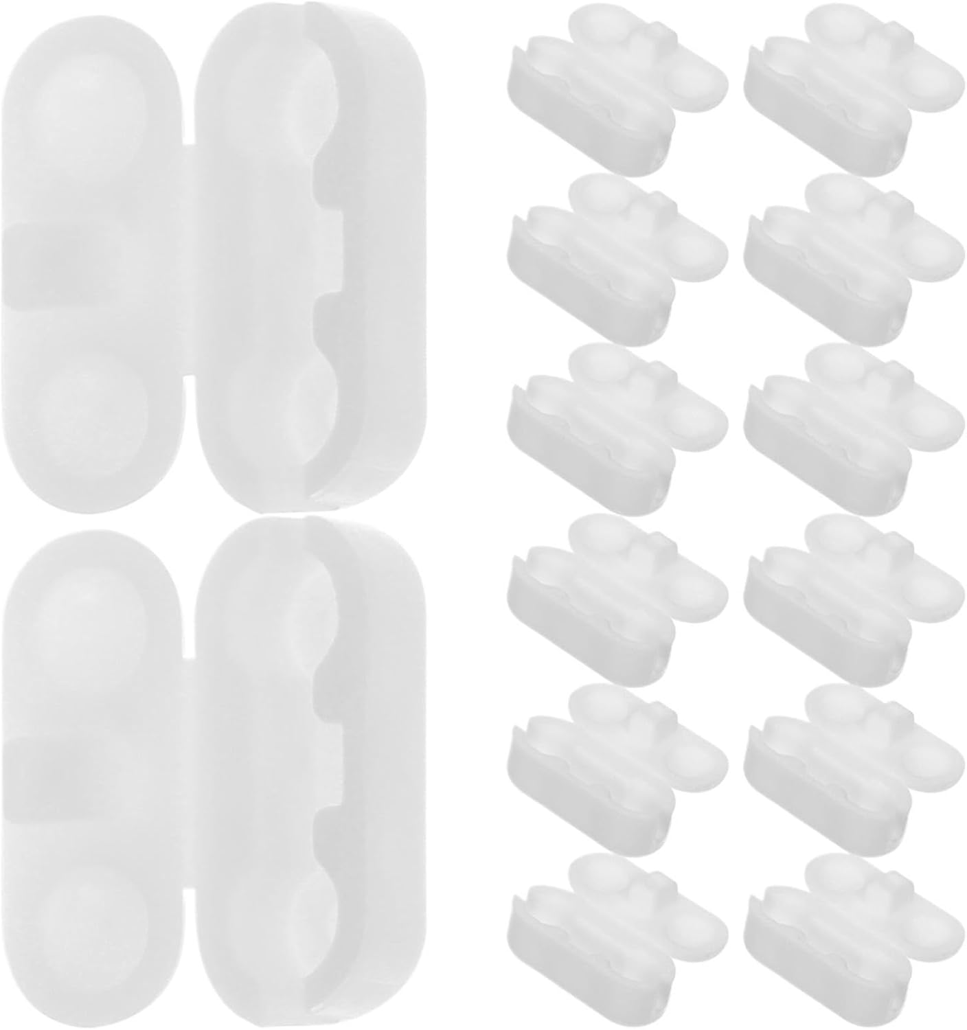 Bead Chain Stop 500Pcs Bead Curtain Buckle Ball Chain Connectors White Plastic Vertical Blind Replacement Parts for Window Blind Pull Chain