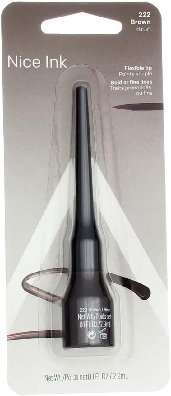 Liquid Eyeliner, Brown 222, 0.1-Ounce Package