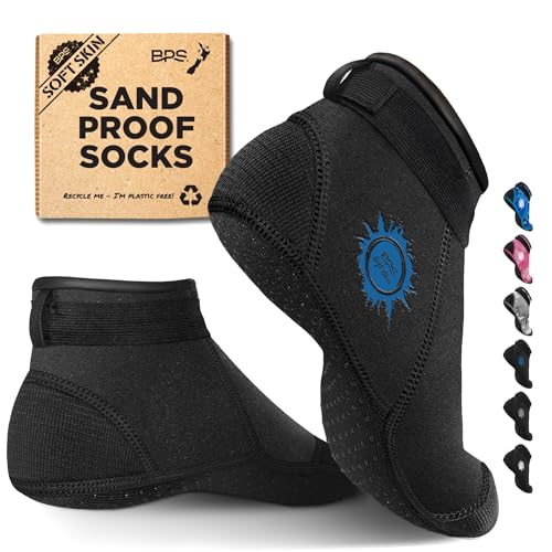 Image of BPS 'Aqua Series' 3mm Neoprene Water Socks for Sand, Beach, Soccer, Volleyball, Wetsuit Booties