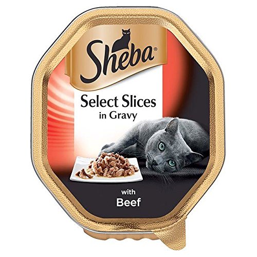Sheba S?lectionner des Tranches Plateau De Boeuf en Sauce 85G (Lot de 4)