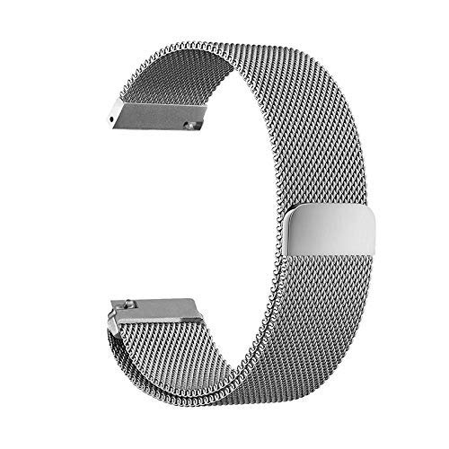 Correa de acero inoxidable de 16mm a 24mm con cierre de hebilla seguro para reloj