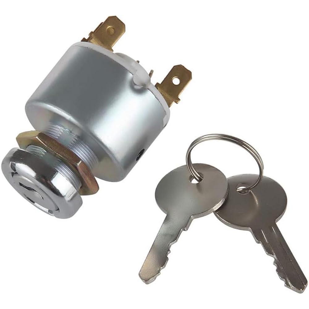 Interruttore A Chiave Accensione, Impermeabile 6 Fili Blocco Accensione Con 2 Chiavi Per 178F / 186F Interruttore Avviamento Motore Raffreddato Ad Aria - Foto 3
