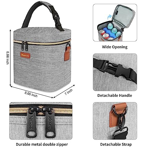 Mancro 6-Bottle Insulated Cooler Bag