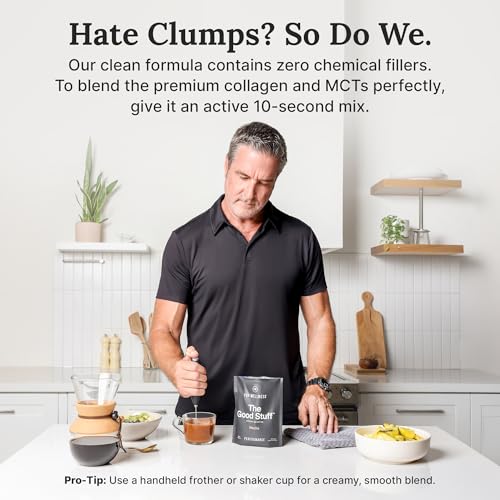 Image of The Good Stuff | Mocha Coffee Booster | Healthy Coffee Creamer for Focus & Energy | Keto, Non-Dairy Creamer Powder with MCT Oil, Collagen & L-Theanine | 30 Servings