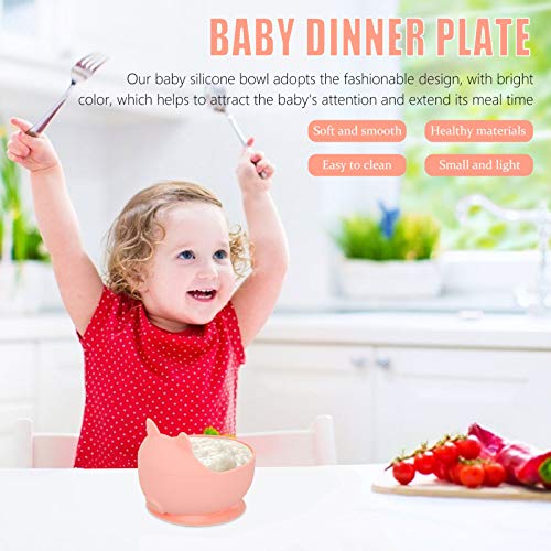 STOBOK Bebê Tigelas Em Forma De Porquinho de Silicone Food Taças de Sucção Antiderrapante Auto Alime