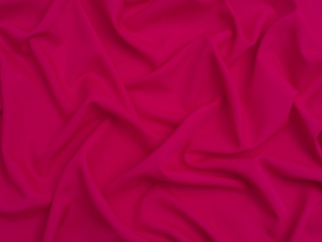Minerva Core Range Soft Touch Crepe Apparel & Dress Fabric Bright Fuchsia - Lightweight & Suitable for Dressmaking - Approx Width: 110cm / 44" - Sold per metre โ image 1