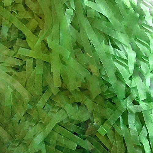 Shredded Tissue Paper 22 Colours Christmas Hamper Gift Packing (10, LIGHT - GREEN)